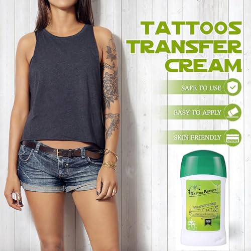 Rofitbest 1-Pack Professional Tattoo Transfer Cream Gel for Stencil Safe Long-Lasting