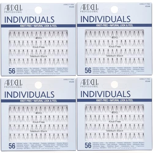 Ardell Medium Black Individual False Eyelashes - 4 Pack