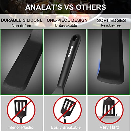 Anaeat Silicone Spatula Set - Heat Resistant Non-Stick Turner