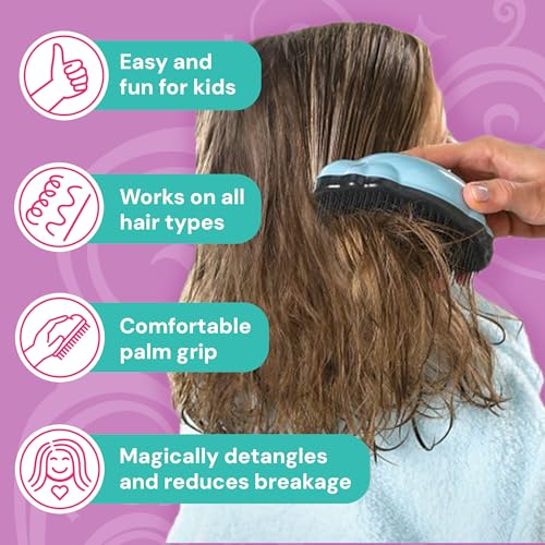 Knot Genie Teeny Detangling Brush - Peaceful Blend