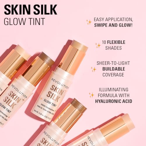 Revolution Skin Silk Glow Tint Foundation Stick - Medium Tan Warm