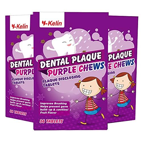 Y-Kelin Plaque Disclosing Tablets - 108 Count Dental Plaque Indicator