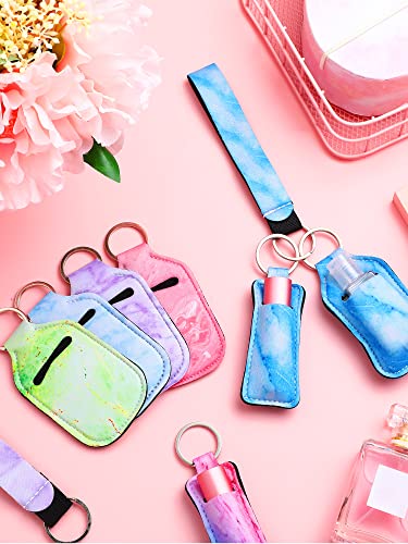 Chic Geiserailie 40 Pcs Travel Hand Sanitizer & Lipstick Keychain Set for Women