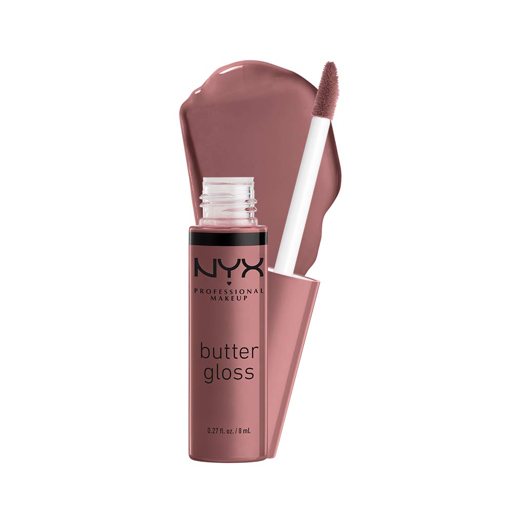 NYX Butter Gloss - Non-Sticky Lip Gloss Set | 3 Shades: Angel Food Cake, Creme Brulee, Madeleine