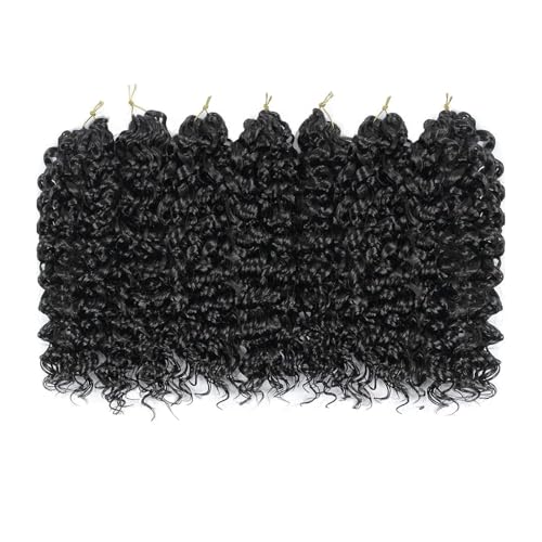GoGo Curl Crochet Hair for Black Women - Short Beach Curls 10 Inch (Pack of 5) 1B