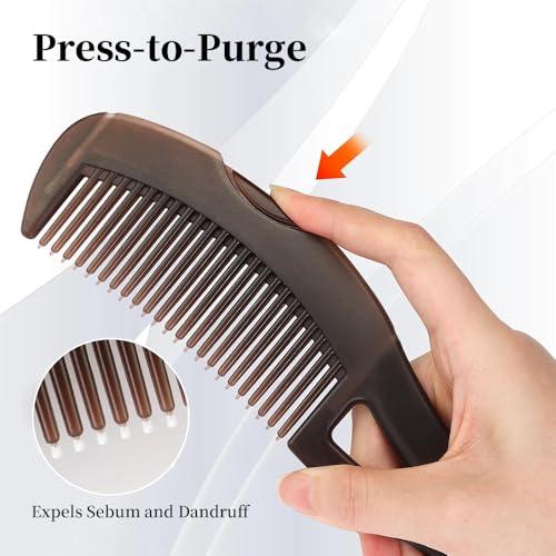 Dandruff Removal Comb Set - Self-Cleaning Scalp Detox Combs