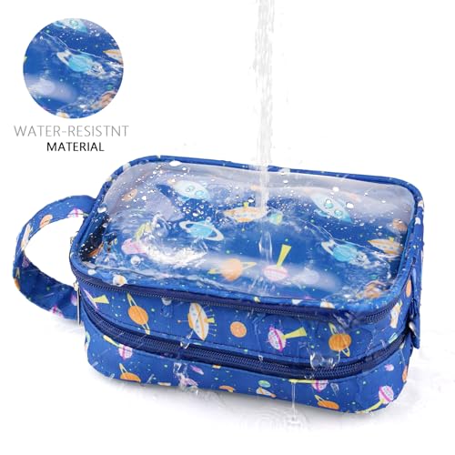 Vipdeal Kids Space Toiletry Bag, Waterproof Hanging Travel Wash Bag