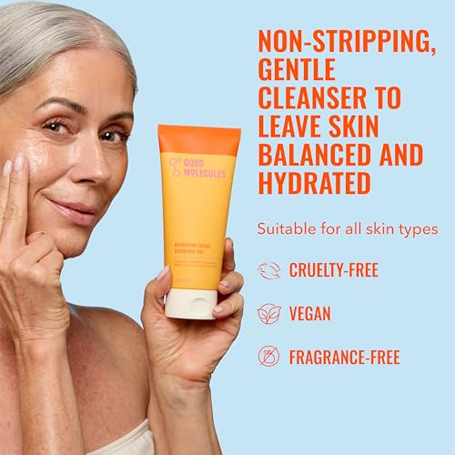 Good Molecules Hydrating Facial Cleansing Gel - Gentle Face Wash 6.7 oz