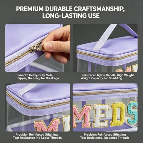 DegoCython Clear Travel Toiletry Bag, Waterproof PVC Makeup Organizer