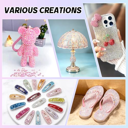 Lorvain 32000Pcs Bedazzling Kit with 42 Colors 3mm Rhinestones
