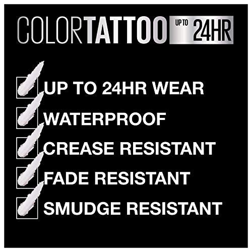 Maybelline Color Tattoo Cream Eyeshadow Pot - Chill Girl, 0.14 oz - Waterproof & Longwear