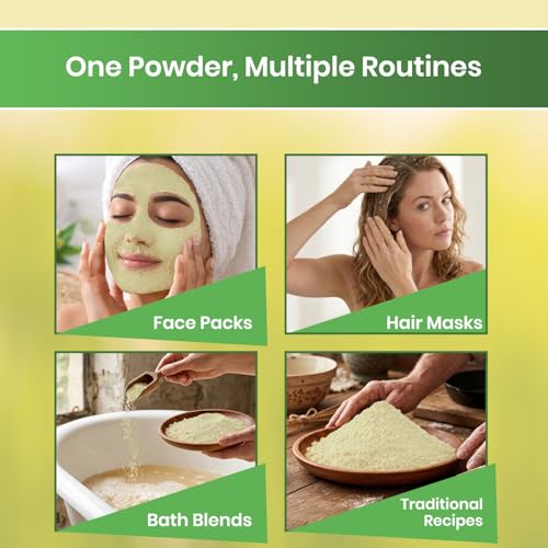 Moong Dal Flour 200g Natural Green Gram Powder for Face & Hair Masks