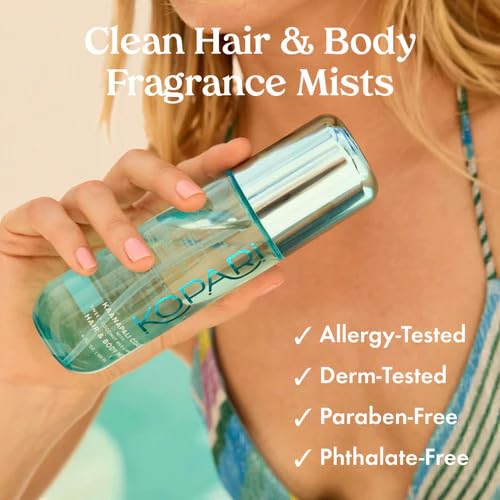 Kopari Hair & Body Mist - Kaanapali Coast Coconut & Vanilla Scent | Long-Lasting 4 oz Spray