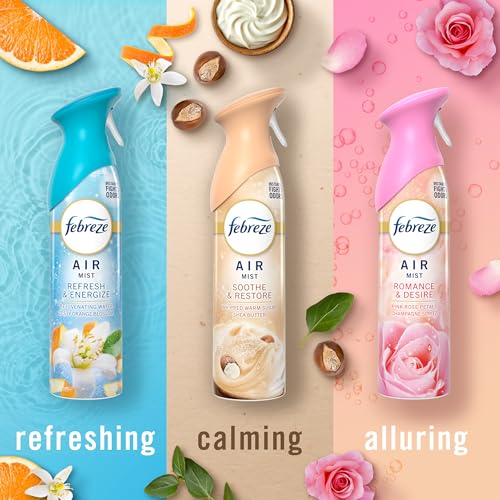 Febreze Air Mist Odor Fighting Room Spray - Variety Pack 8.1oz (3 Pack)