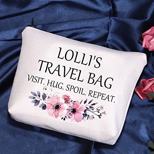 POFULL Lolli’s Travel Bag - Canvas Cosmetic Pouch for Travel