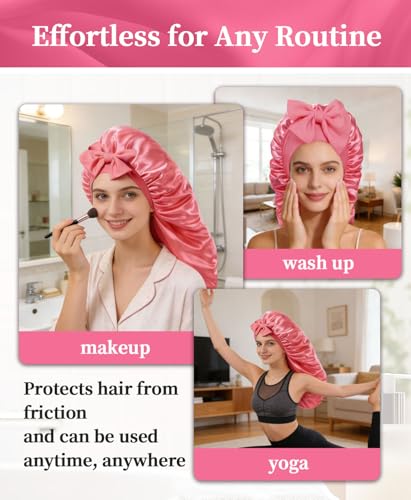 Silk Bonnet for Women - Satin Sleep Cap for Curly Hair