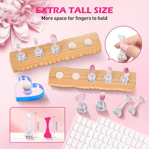 Nail Stand Set with Magnetic Holders for Press Ons - 2 Pcs