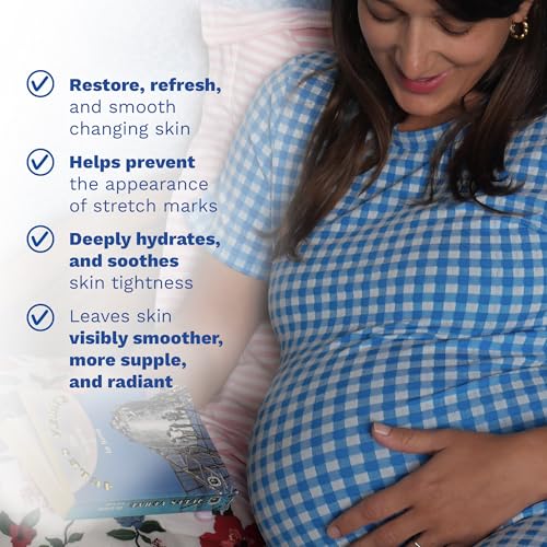 Mustela Maternity Stretch Marks Set - Natural Pregnancy Skincare - Contains Stretch Marks Cream & Belly Oil - EWG Verified & Fragrance-Free - 2 Items Set