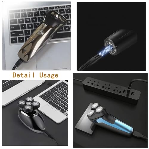 5FT USB Charger Cord for Hatteker Beard Trimmers - 2 Pack