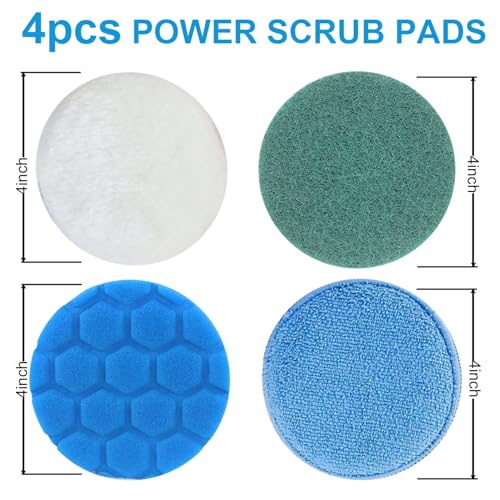 9 Pack Electric Spin Scrubber Brush Heads Set - Replacement for Household Cleaning, Bathroom & Floor