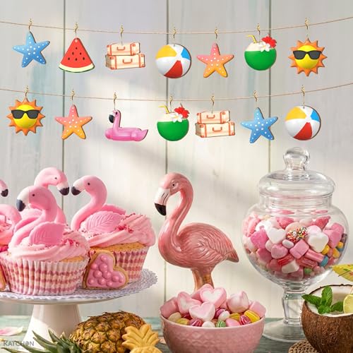 KatchOn 30 Pcs Tropical Summer Hanging Decorations Set