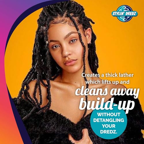 Stylin Dredz Dreadlock Spray Shampoo - Residue-Free with Tea Tree Oil - 11.83 Fl Oz / 350 ml - Single