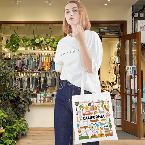 California Travel Tote Bag - Stylish Shopping & Grocery Bag