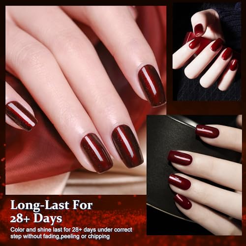 Major Dijit Pearl Wine Red Quick Dry Nail Polish 12ml - Non-Toxic