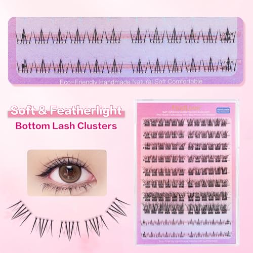 FindLove Self-Adhesive Lash Clusters with Bottom Lashes - DIY Extension Kit