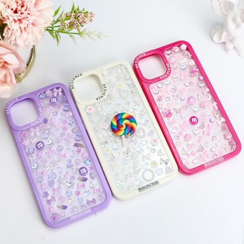 320PCS Pink 3D Nail Charms - Cute Resin Decorations for DIY
