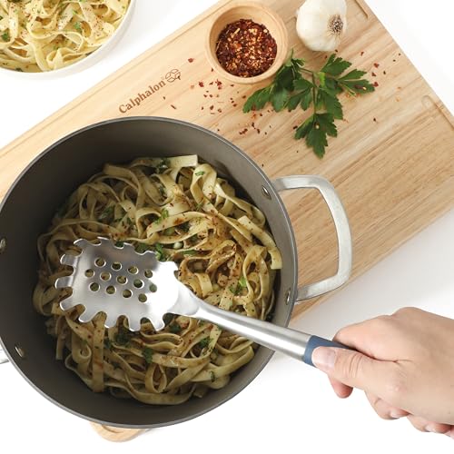 Calphalon Stainless Steel Pasta Server with Silicone Handle