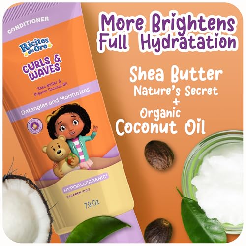 Ricitos de Oro Curl Conditioner 2-Pack | Hydrating Shea Butter Formula for Bouncy Curls | 7.9 oz