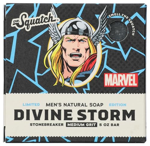 Dr. Squatch Divine Storm Men's Bar Soap - Limited Edition Exfoliating
