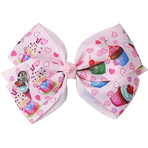 JoJo Siwa Rainbow Hair Clips Set - Handmade Bow Hair Accessories for Girls