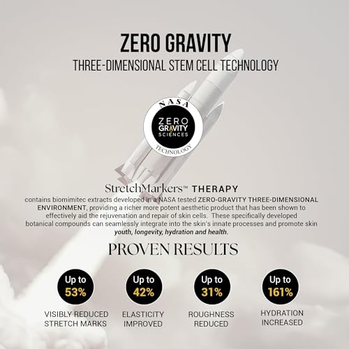 StretchMarkers Therapy Stretch Mark Cream ? Visibly Reduces and Treats, Stretch Marks Removal with Retinol, Hyaluronic Acid, Bioactive Peptides & 3D Stem Cell Technology, 1 fl oz