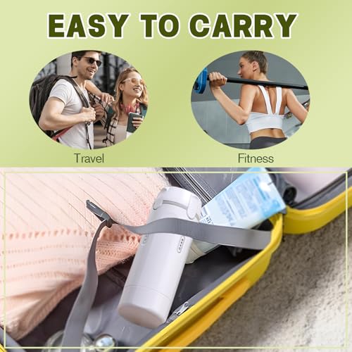 4 in 1 Travel Dispenser - White 30ML Leak-Proof Bottles with Labels