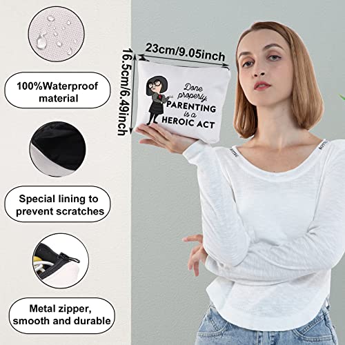 Done Properly Edna Zipper Pouch Bag - Makeup & Travel Cosmetic Bag