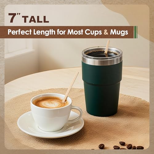 900Pcs Birch Wood Coffee Stirrers - 7 Inch Eco-Friendly Sticks
