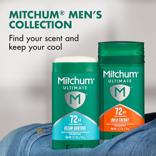 Mitchum 72H Antiperspirant Deodorant for Men - Clean Control, 2.7 oz
