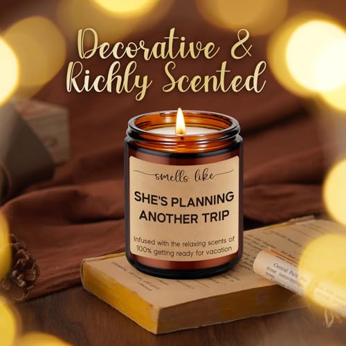 LEADO Lavender Travel Candle – Funny Gift for Women & Travelers