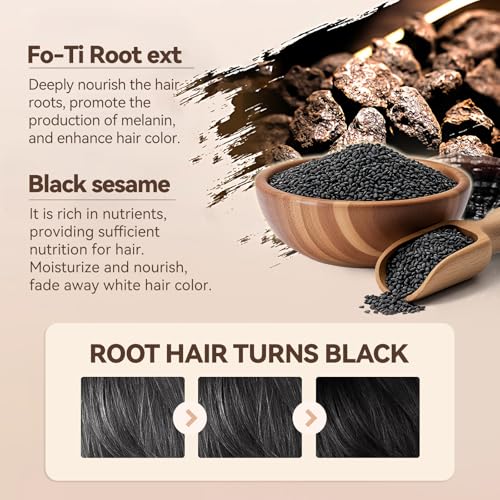 Instant Dark Brown Peptide Hair Dye Comb for Gray Coverage