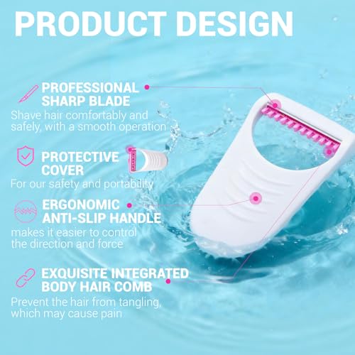 50-Pack Disposable Prep Razors - Individually Wrapped Portable Shaver, Pink