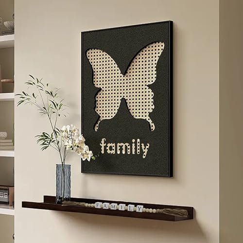24'' Family Letter Block Wood Bead Decor with Tassels - Farmhouse Style
