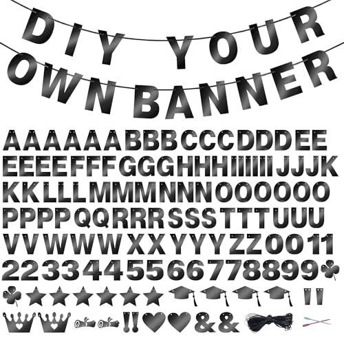131 PCS Custom DIY Letter Banner Kit for Celebrations