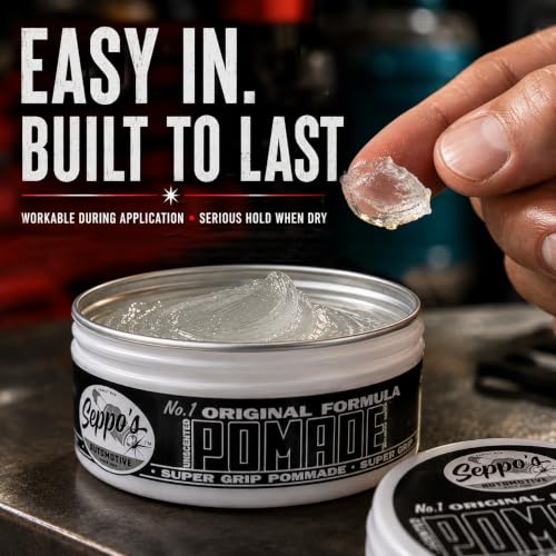 Seppo's Unscented Super Grip Pomade for Classic Hairstyles