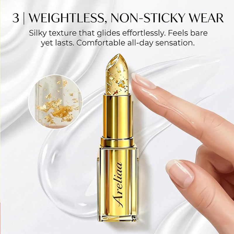 Areliaa Skin-Adaptive Lipstick - Color Changing PH Lipstick for Long-Lasting Moisture | 2-Pack Tinted Lip Glow