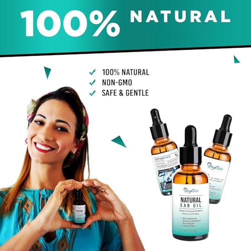 WaxOut Natural Mullein Ear Wax Removal Oil Drops with Garlic