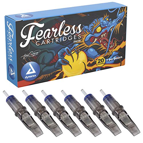 Dynarex Fearless Curved Magnum Tattoo Cartridges, 0.30mm, 20 Count