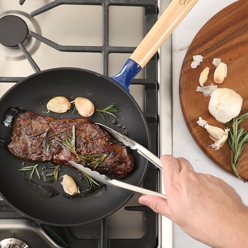 Sur La Table Stainless Steel Kitchen Tongs - 8.5 Inch Durable Cooking Tool