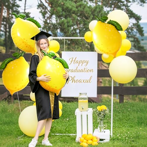 Lemon Foil Balloons for Bridal Showers & Summer Parties